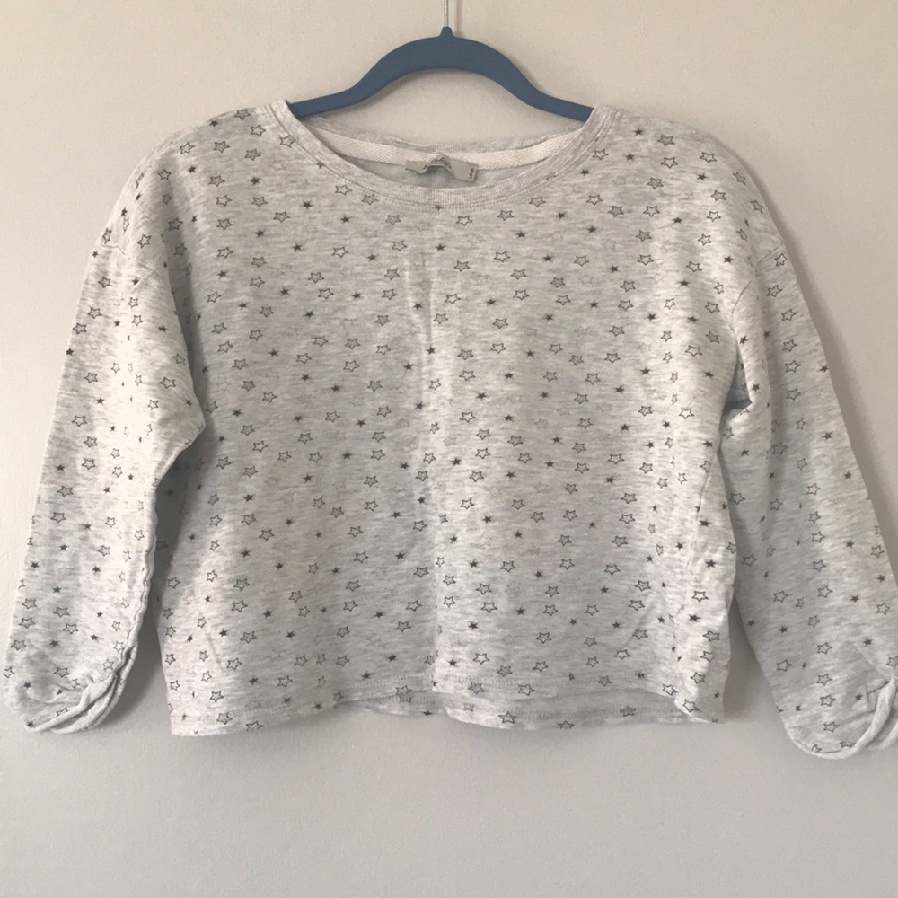 Gray cropped top